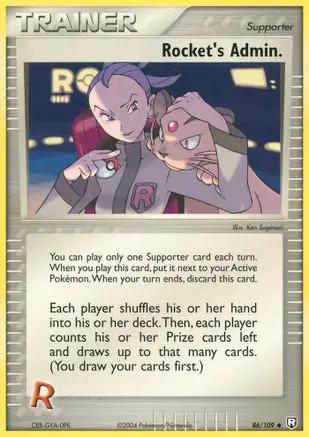 Rocket's Admin. 086/109 - Team Rocket Returns Reverse Holofoil