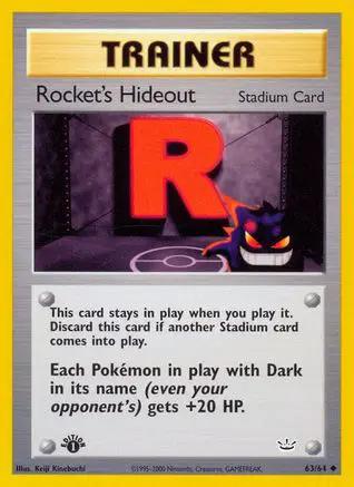 Rocket's Hideout 063/64 - Neo Revelation 1st Edition