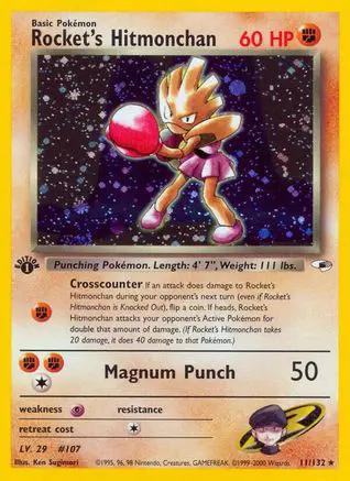 Rocket's Hitmonchan 011/132 - Gym Heroes