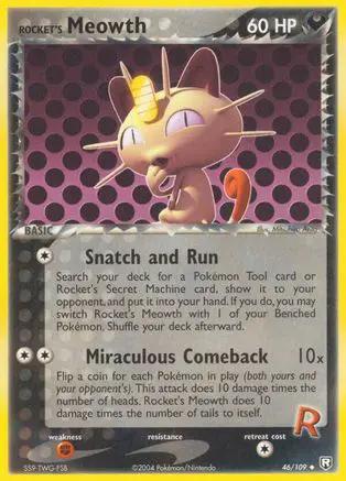 Rocket's Meowth 046/109 - Team Rocket Returns - Reverse Holofoil