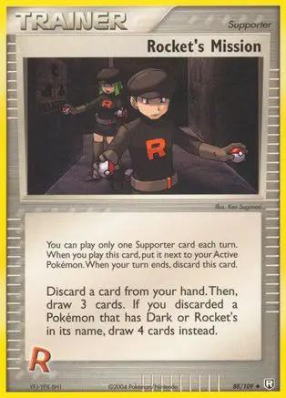 Rocket's Mission 088/109 - Team Rocket Returns - Reverse Holofoil