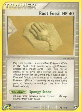 Root Fossil 092/100 - Sandstorm Reverse Holofoil