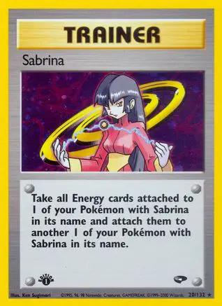 Sabrina 020/132 - Gym Challenge 1st Edition Holofoil