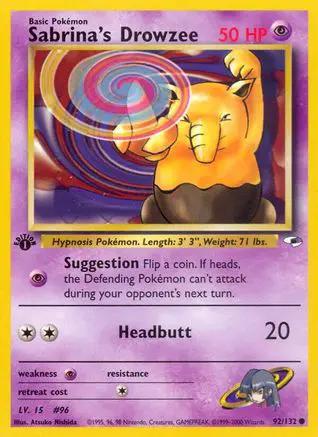 Sabrina's Drowzee 092/132 - Gym Heroes 1st Edition