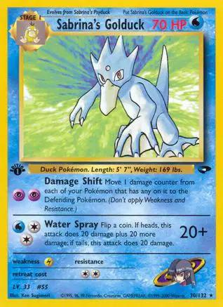 Sabrina's Golduck 030/132 - Gym Challenge 1st Edition