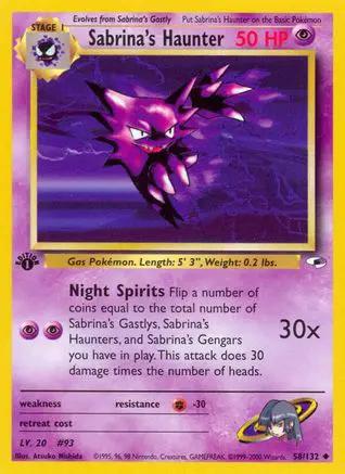 Sabrina's Haunter 058/132 - Gym Heroes 1st Edition