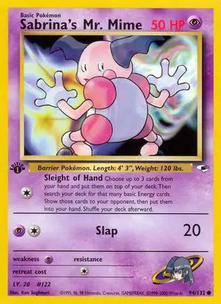 Sabrina's Mr. Mime 094/132 - Gym Heroes 1st Edition
