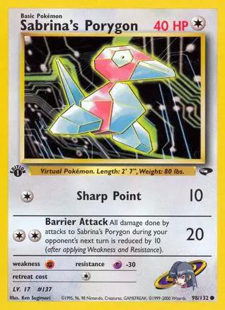 Sabrina's Porygon 098/132 - Gym Challenge 1st Edition