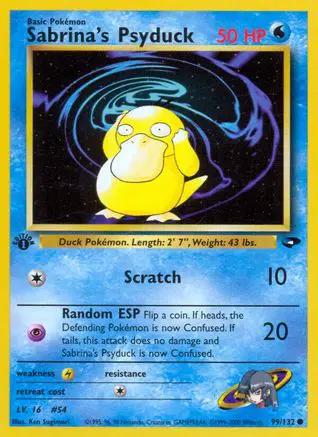 Sabrina's Psyduck 099/132 - Gym Challenge 1st Edition