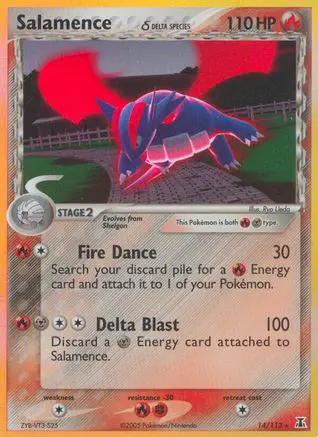 Salamence (Delta Species) 014/113 - Delta Species Reverse Holofoil