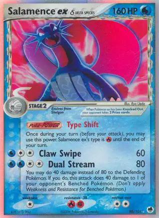 Salamence ex (Delta Species) 098/101 - Dragon Frontiers Holofoil