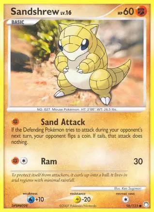 Sandshrew 096/123 - Mysterious Treasures Reverse Holofoil