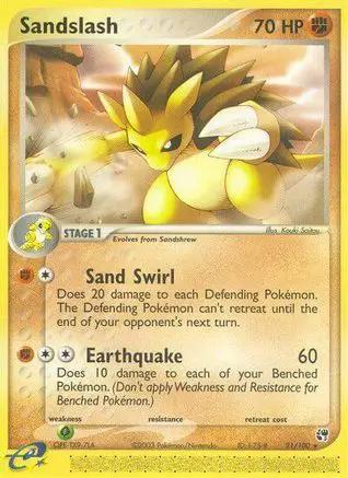 Sandslash 021/100 - Sandstorm Reverse Holofoil