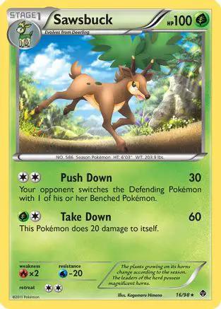 Sawsbuck 016/98 - Emerging Powers Reverse Holofoil