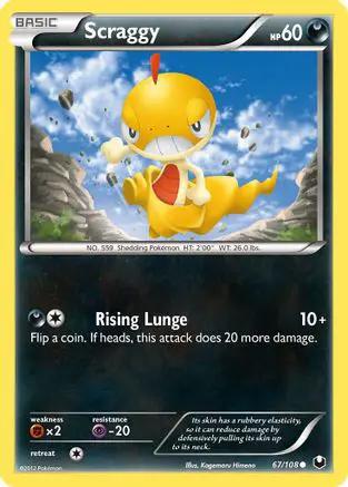 Scraggy 067/108 - Dark Explorers Reverse Holofoil