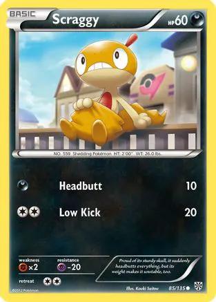 Scraggy 085/135 - Plasma Storm Reverse Holofoil