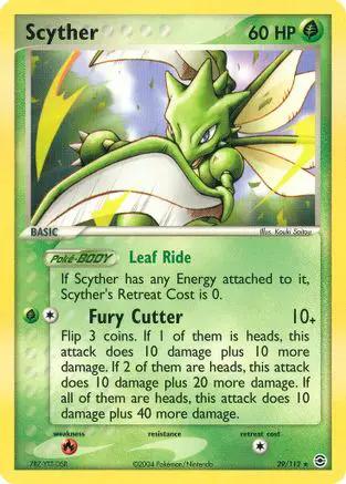 Scyther 029/112 - FireRed & LeafGreen Reverse Holofoil