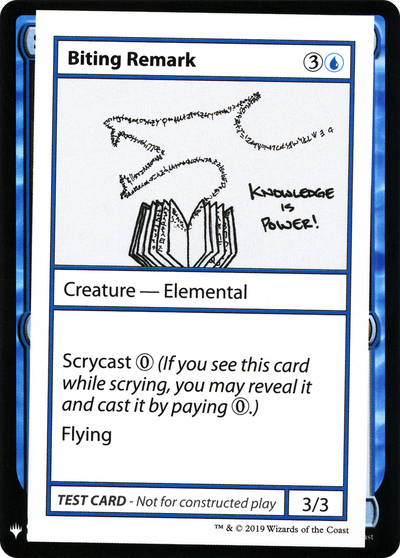 Biting Remark (CMB1-) - Mystery Booster Playtest Cards 2019