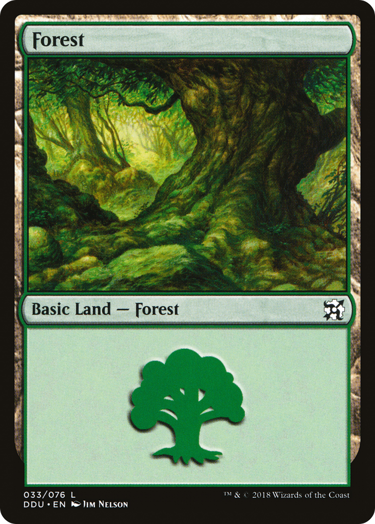 Forest (DDU-033) - Duel Decks: Elves vs. Inventors