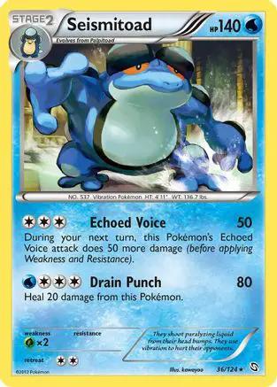 Seismitoad 036/124 - Dragons Exalted Reverse Holofoil
