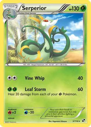 Serperior 005/114 - Black and White Holofoil