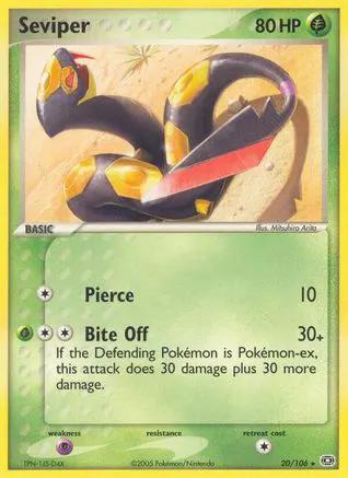 Seviper 020/106 - Emerald Reverse Holofoil