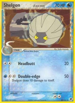 Shelgon (Delta Species) 038/101 - Dragon Frontiers