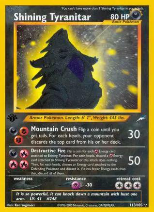 Shining Tyranitar 113/105 - Neo Destiny