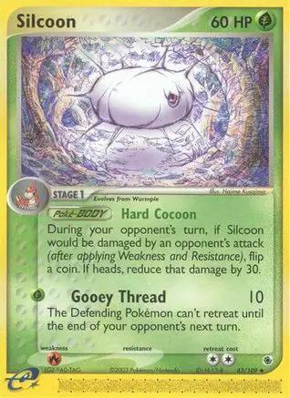 Silcoon 043/109 - Ruby and Sapphire Reverse Holofoil