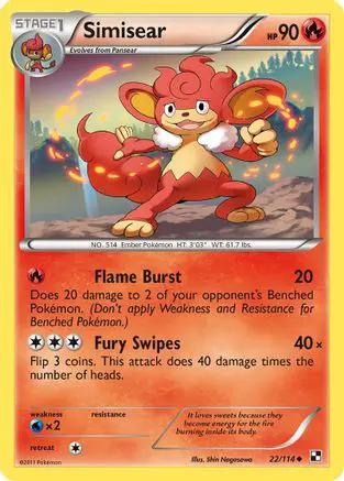 Simisear 022/114 - Black and White Reverse Holofoil