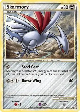 Skarmory 021/90 - Undaunted Reverse Holofoil