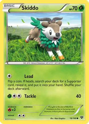 Skiddo 018/146 - XY Base Set Reverse Holofoil