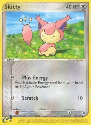 Skitty 070/109 - Ruby and Sapphire Reverse Holofoil