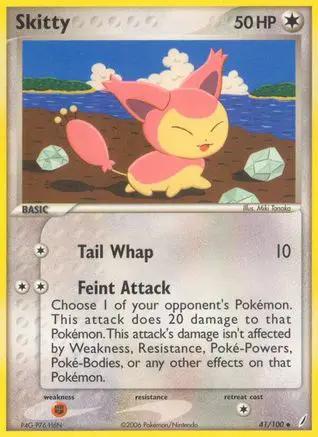 Skitty 041/100 - Crystal Guardians Reverse Holofoil