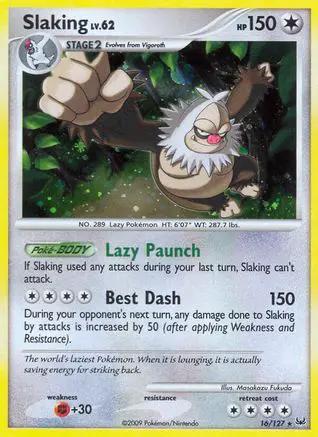 Slaking 016/127 - Platinum Reverse Holofoil