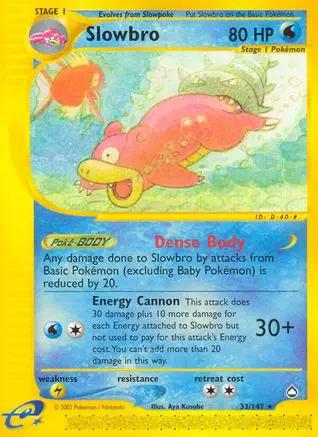 Slowbro 033/147 - Aquapolis Reverse Holofoil