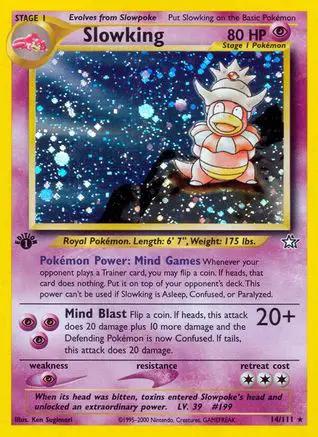 Slowking 014/111 - Neo Genesis 1st Edition Holofoil