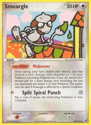 Smeargle 048 - Unseen Forces - Reverse Holofoil