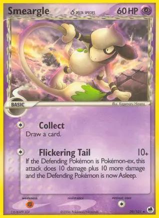Smeargle (Delta Species) 039/101 - Dragon Frontiers Reverse Holofoil
