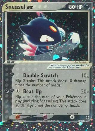 Sneasel ex 103/109 - Ruby and Sapphire Holofoil