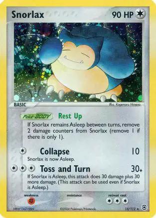 Snorlax 015/112 - FireRed & LeafGreen Holofoil