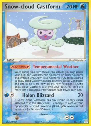 Snow-cloud Castform 029/113 - Delta Species