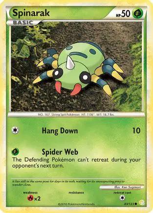 Spinarak 083/123 - HeartGold SoulSilver