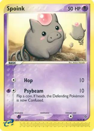 Spoink 074/97 - Dragon Reverse Holofoil