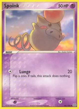 Spoink 066/106 - Emerald - Reverse Holofoil