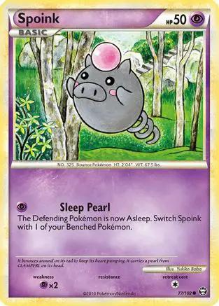 Spoink 077/102 - Triumphant Reverse Holofoil