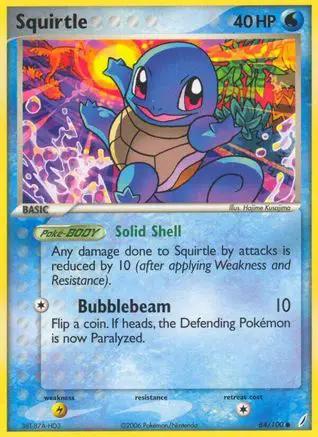 Squirtle 064/100 - Crystal Guardians Reverse Holofoil