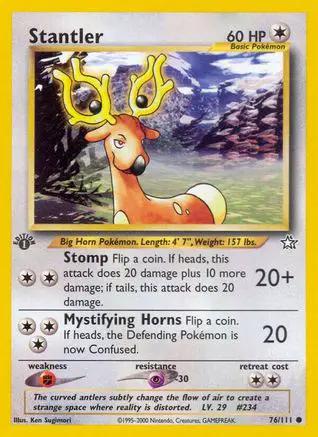 Stantler 076/111 - Neo Genesis 1st Edition