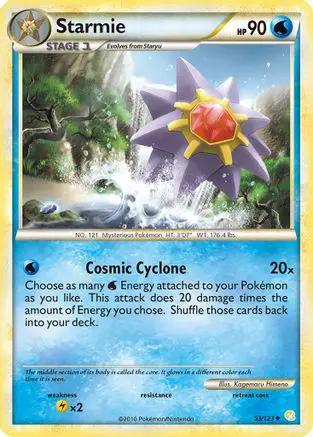 Starmie 053/123 - HeartGold SoulSilver Reverse Holofoil