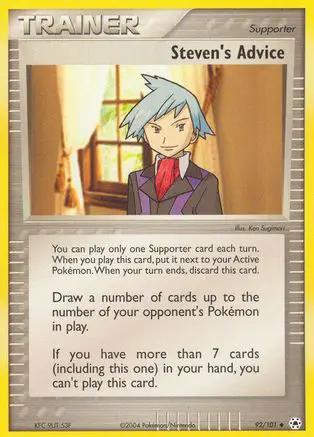 Steven's Advice 092/101 - Hidden Legends Reverse Holofoil